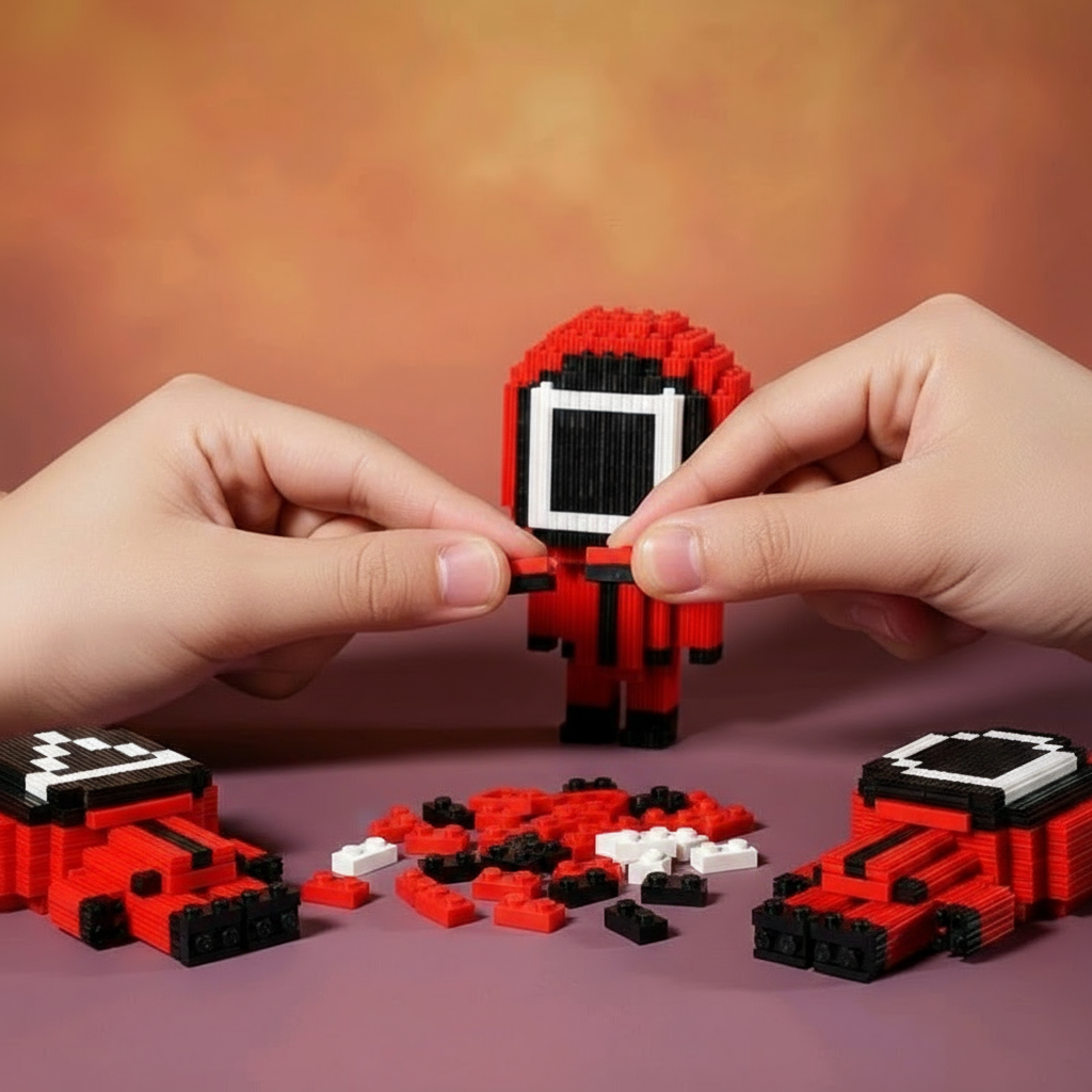 Set de Bloques Tipo LEGO – Juego del Calamar