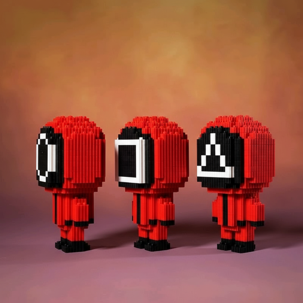 Set de Bloques Tipo LEGO – Juego del Calamar