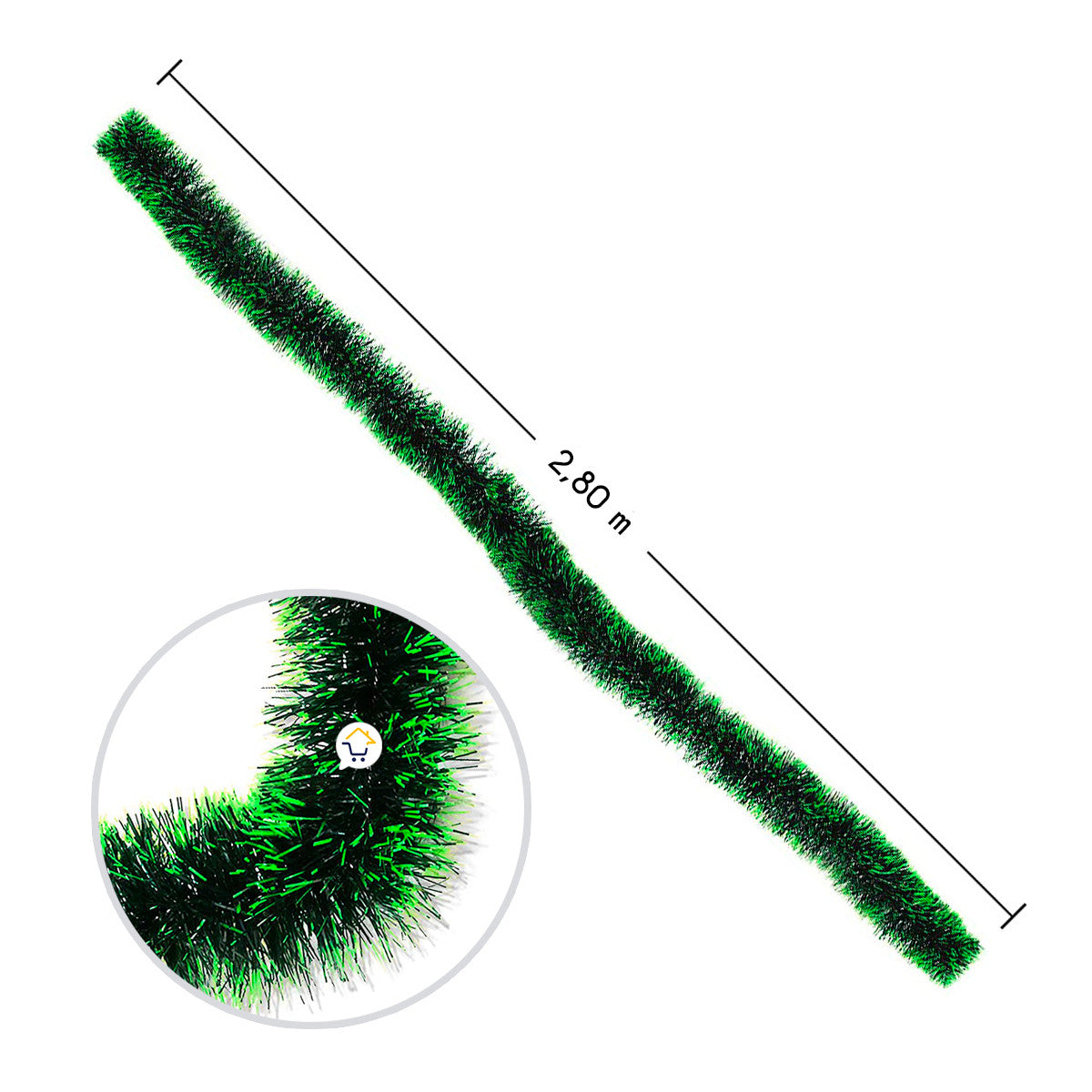 Guirnalda Navideña Decorativa 2.8m