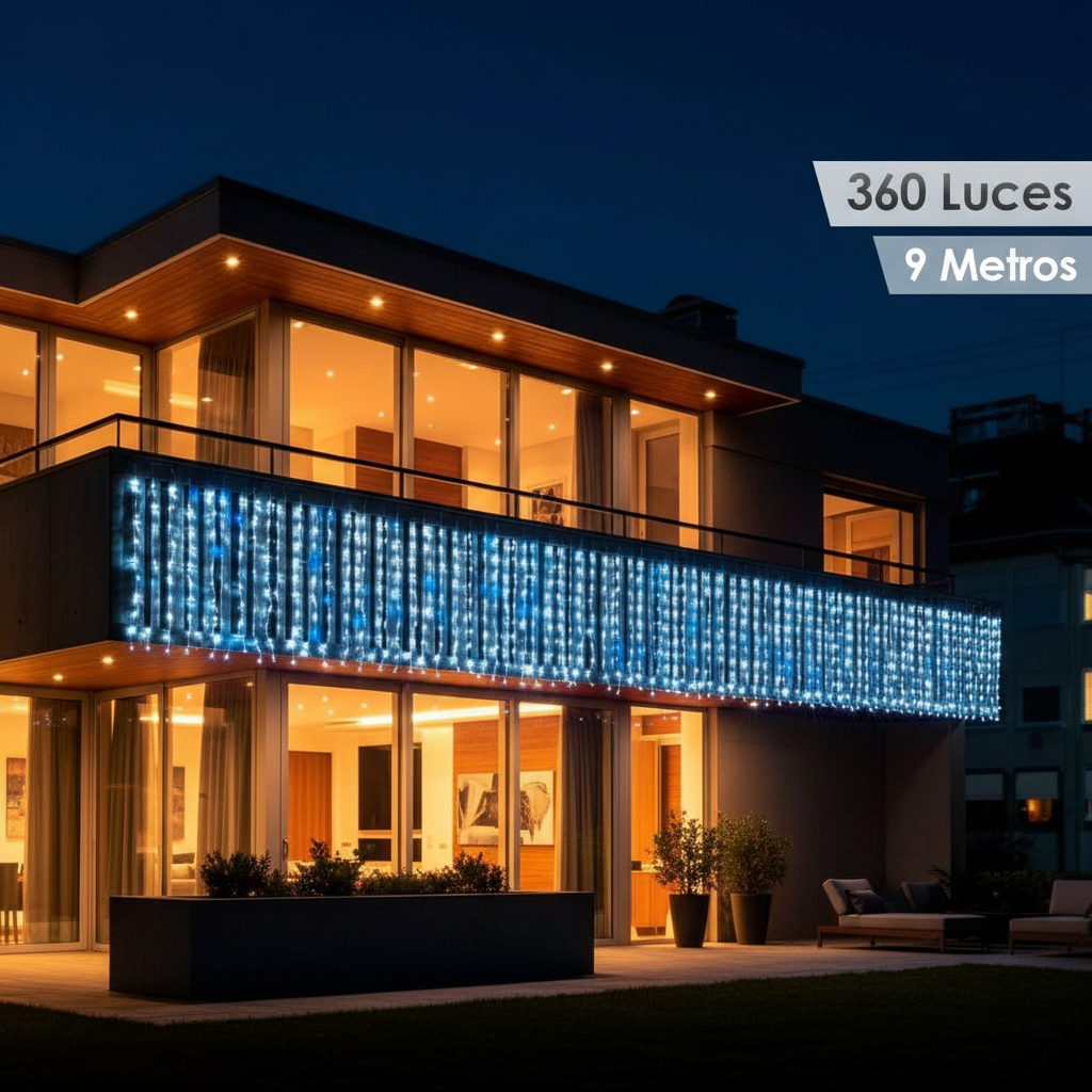 Cortina de Luces 9m x 1m 360 LED