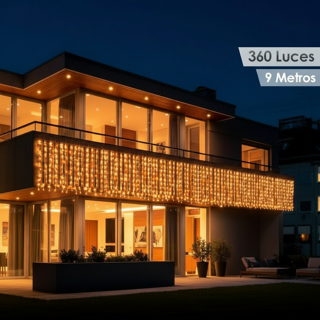 Cortina de Luces 9m x 1m 360 LED