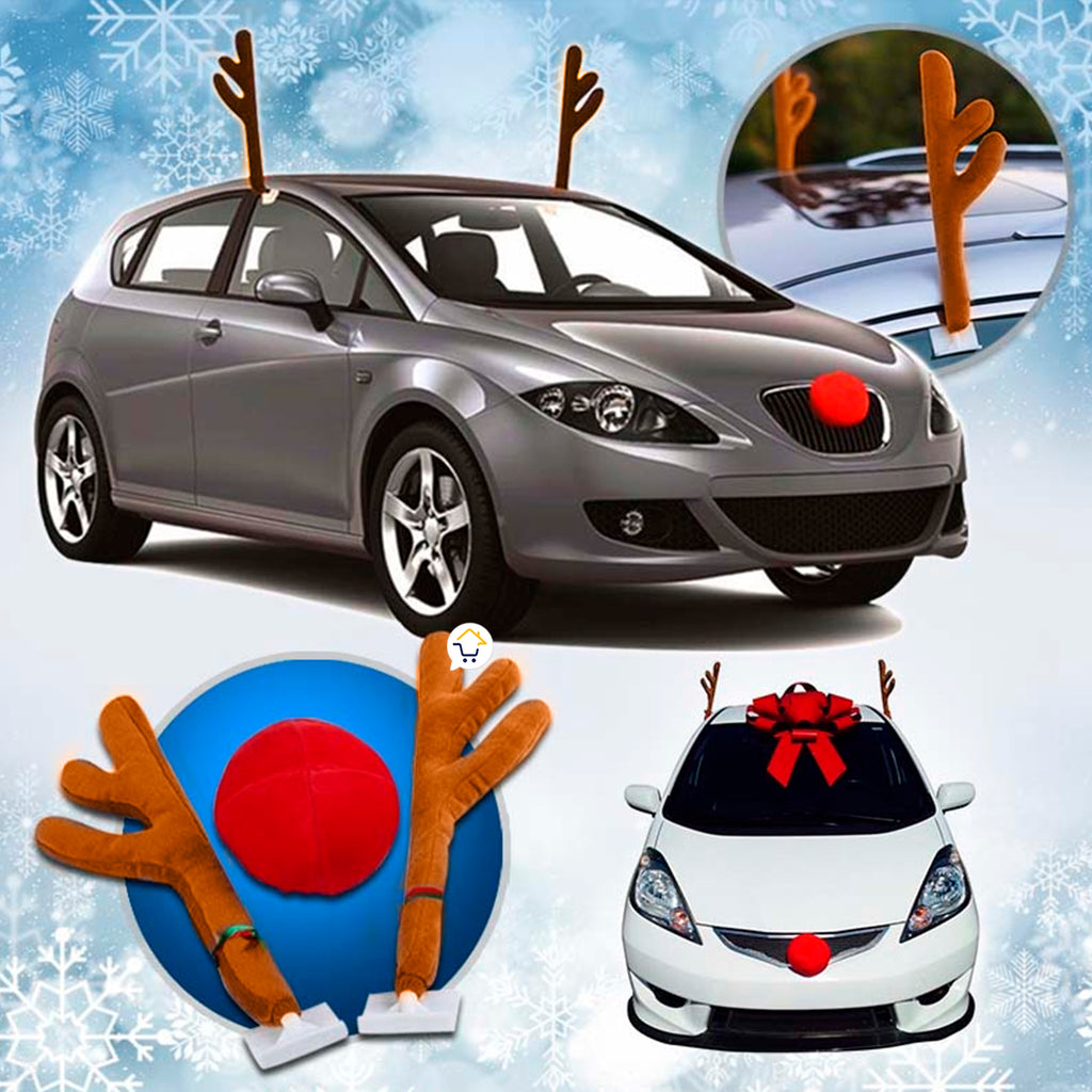 Kit Navideño de Reno para Carro