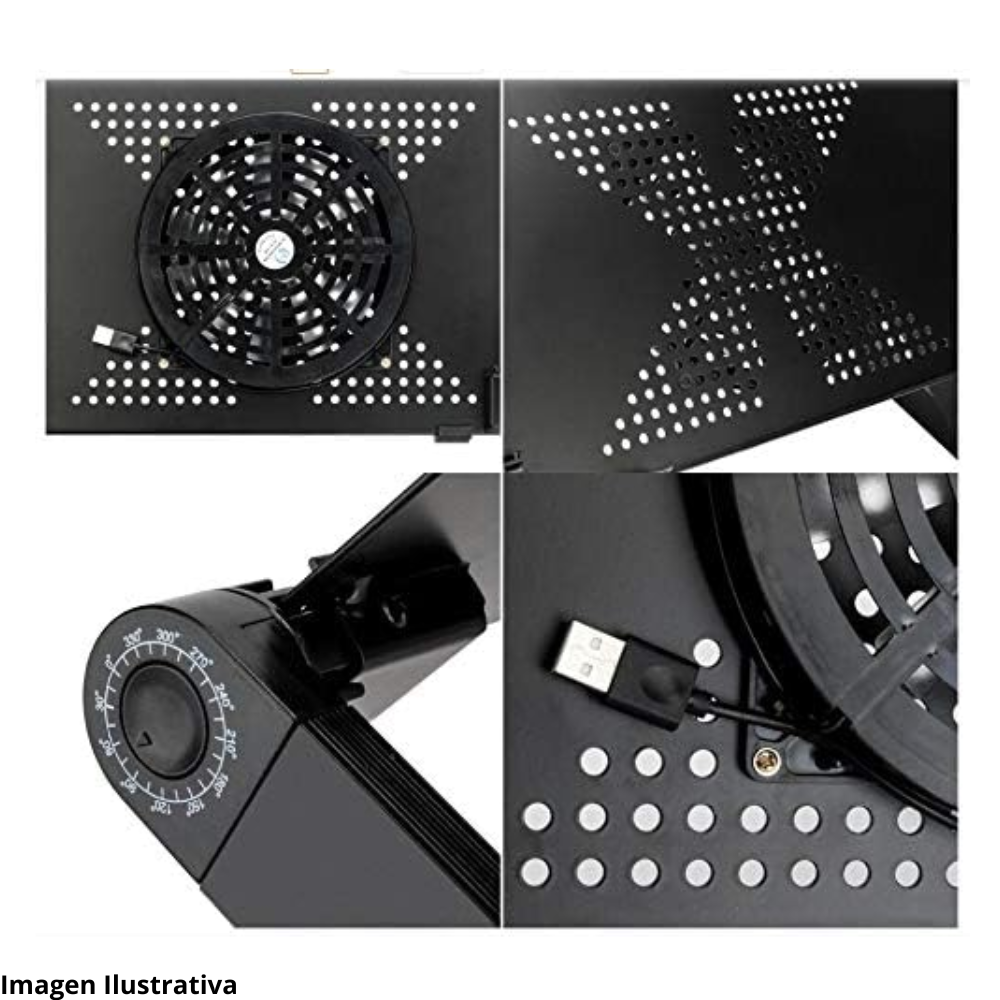 Base Enfriadora para Laptop con Ventilador LED