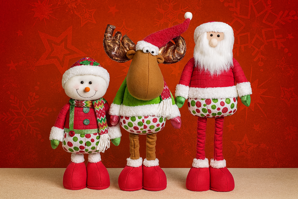 Muñeco Navideño de Patas Largas 60cm